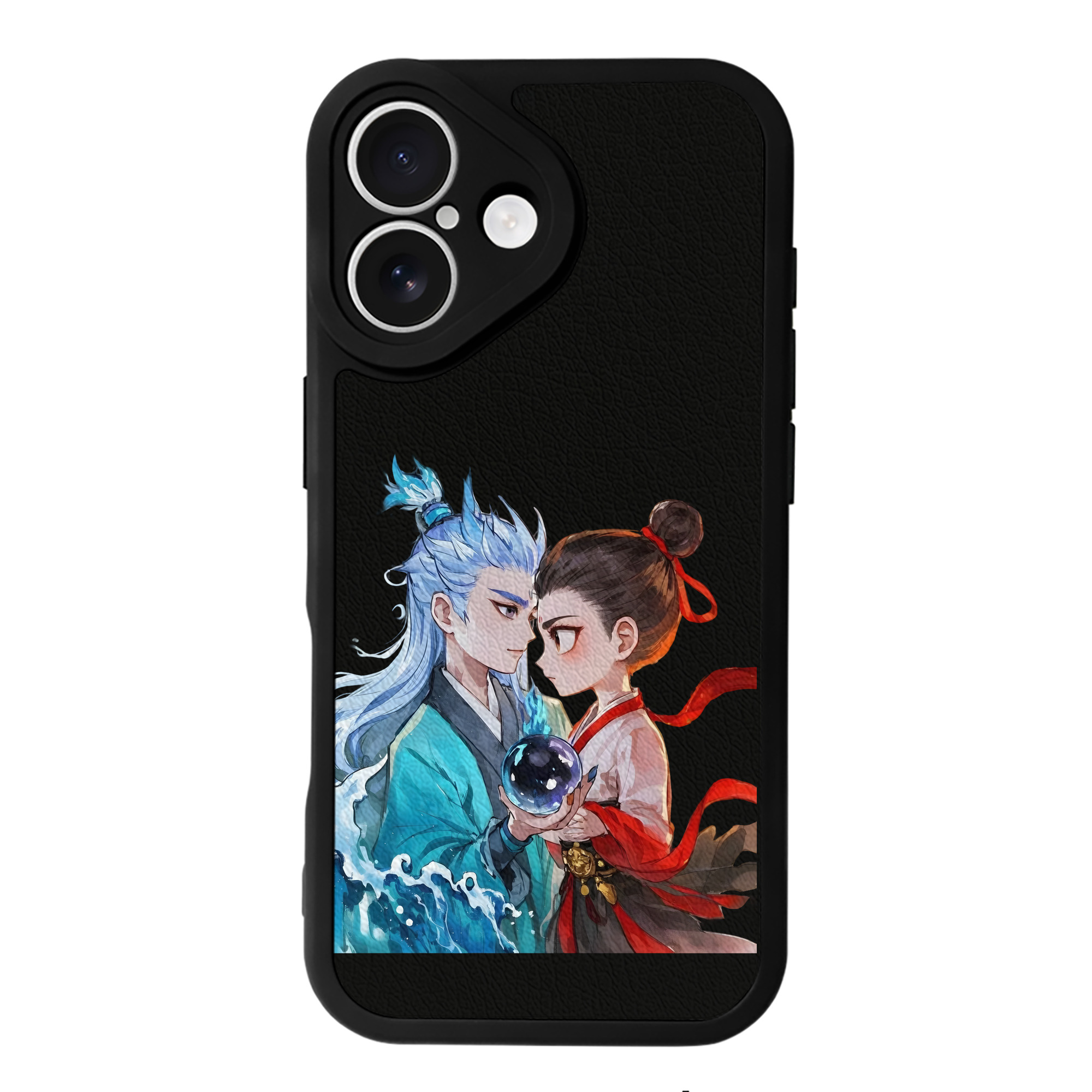 （画像用） Ne Zha 2 ナタ 魔童の大暴れ 【iPhone 16シリーズ対応】シリコンスマホケース（レザー調） 材質：シリコン